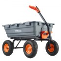 Poly Garden Dump Cart Heavy-Duty yard vogne og vogne 6.48 Cu.ft 1200 lbs