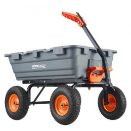 Poly Garden Dump Cart Heavy-Duty yard vogne og vogne 6.48 Cu.ft 1200 lbs