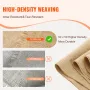 Burlap Fabric Roll, 14” x 30 ft & 50 x 50 High Density Wide Natural Burlap Fabric Rolls, Jute Fabric Burlap Tree Wrap Roll, for 