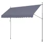 157 x 47" Patio Awning Retractable, Awning Sunshade Shelter with Manual Crank Handle, Outdoor Patio Canopy Sunsetter Deck, Adjus