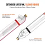 130W CO2 Laser Tube, 65 in (1650 mm) Length, 3.1 in (80 mm) Dia Borosilicate Glass Laser Cutter Tube with Metal Head, 10,000hr W