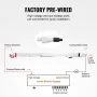 130W CO2 Laser Tube, 65 in (1650 mm) Length, 3.1 in (80 mm) Dia Borosilicate Glass Laser Cutter Tube with Metal Head, 10,000hr W