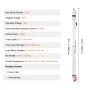 130W CO2 Laser Tube, 65 in (1650 mm) Length, 3.1 in (80 mm) Dia Borosilicate Glass Laser Cutter Tube with Metal Head, 10,000hr W