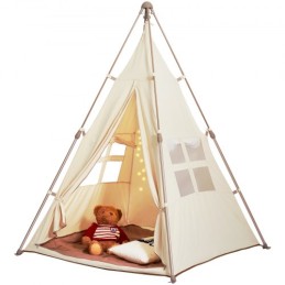 Kids Play Tent Teepee Tent for Kids Foldable Toddler Tent with Mat and Bag