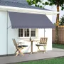 178 x 47" Patio Awning Retractable, Awning Sunshade Shelter with Manual Crank Handle, Outdoor Patio Canopy Sunsetter Deck, Adjus
