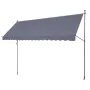 178 x 47" Patio Awning Retractable, Awning Sunshade Shelter with Manual Crank Handle, Outdoor Patio Canopy Sunsetter Deck, Adjus