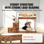 Pet Bunk Bed with Stairs, Dog/Cat Window Perch for High Beds and Couches, Medium Multi-Level 3 Step Dog Seat Platform Sleeper Co