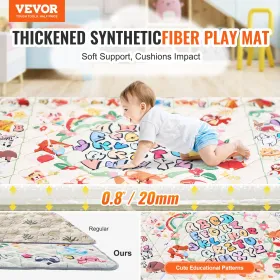 50 "X50" Baby Play Mat Kids Crawling Floor Playmat Soft Tykken