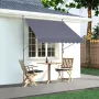 98 x 47" Patio Awning Retractable, Awning Sunshade Shelter with Manual Crank Handle, Outdoor Patio Canopy Sunsetter Deck, Adjust