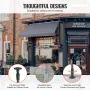 138 x 47" Patio Awning Retractable, Awning Sunshade Shelter with Manual Crank Handle, Outdoor Patio Canopy Sunsetter Deck, Adjus