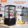 Kølet skærmbageri Display Køleskab 3 Cu.ft/85L 3-lags