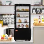 Refrigerated Display Case, 3 Cu.Ft/85L, 3-Tier, Countertop Pastry Display Case Commercial Display Refrigerator with LED Lighting