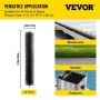 Gutter Guard Brush With 30 FT Length Bristle, 4.33"(Dia) Gutter Brush Leaf Guard Fit for 5 Inches Gutter, Galvanized Steel "