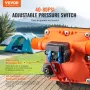 12V Diaphragm Pump, 3 GPM (11.36 L/min), 4-Chamber 12 Volt DC Water Pump with Automatic Pressure Switch 2.7-6.9 bar(40-100 PSI) 
