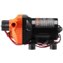 12V Diaphragm Pump, 3 GPM (11.36 L/min), 4-Chamber 12 Volt DC Water Pump with Automatic Pressure Switch 2.7-6.9 bar(40-100 PSI) 