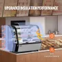 Refrigerated Display Case, 4.2 Cu.Ft./115L Countertop Pastry Display Case, 2-Tier Commercial Display Refrigerator with LED Light