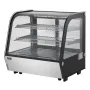 Refrigerated Display Case, 4.2 Cu.Ft./115L Countertop Pastry Display Case, 2-Tier Commercial Display Refrigerator with LED Light