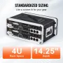 4U Rack Case Server Rack Cabinet 14 i dybden med ABS