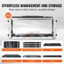 4U Rack Case Server Rack Cabinet 317,5mm / 12.5 in Depth with ABS Construction Handle