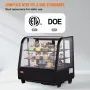 Kølet skærmbageri Display Køleskab 3,5 cu.ft/100L 2-lags