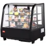 Refrigerated Display Case, 3.5 Cu.Ft/100L, Dual-Level, Countertop Cake Display Fridge with LED Illumination, Rapid Cooling Syste