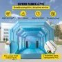 Inflatable Paint Booth, 39.4x16.4x13.1 ft Spray Paint Booth, with 2 Powerful Blowers, Inflatable Spray Booth with Air Filter Sys