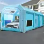 Inflatable Paint Booth, 39.4x16.4x13.1 ft Spray Paint Booth, with 2 Powerful Blowers, Inflatable Spray Booth with Air Filter Sys