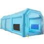 Inflatable Paint Booth, 39.4x16.4x13.1 ft Spray Paint Booth, with 2 Powerful Blowers, Inflatable Spray Booth with Air Filter Sys