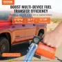 Fuel Transfer Pump, 12V DC 19L/min(5 GPM) 75W(1/10 HP), Portable Electric Diesel Transfer Pump with Auto Shut-Off Fuel Nozzle, L