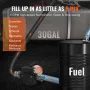 Fuel Transfer Pump, 12V DC 19L/min(5 GPM) 75W(1/10 HP), Portable Electric Diesel Transfer Pump with Auto Shut-Off Fuel Nozzle, L