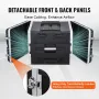 8U Rack Case Server Rack Cabinet 480 mm / 18.9 in Depth with ABS Construction Handle