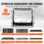 8U Rack Case Server Rack Cabinet 480 mm / 18.9 in Depth with ABS Construction Handle