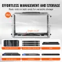 6U Rack Case Server Rack Cabinet 317,5mm / 12.5 in Depth with ABS Construction Handle
