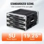6U Rack Case Server Rack Cabinet 19 i dybden med ABS