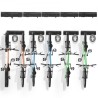 Bike Storage Rack Wall Mount Garage Bike Holder for 6 Bicycles + 5 Helmets