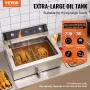 COMMERCIAL ELEKTRISK DEEPRIDTOP MESPOP DEEP FRIDE 3000W 30.6QT