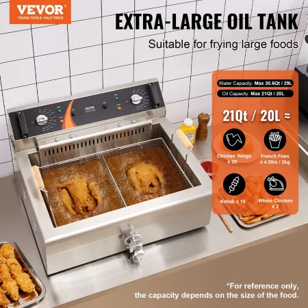 COMMERCIAL ELEKTRISK DEEPRIDTOP MESPOP DEEP FRIDE 3000W 30.6QT