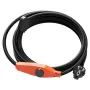 Pipe Heating Cable, 9m 23W/m Heat Tape for Pipes with Built-in Thermostat, Water Pipe Heat Cable Protects PVC Hose, Metal and Pl