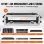2U Rack Case Server Rack Cabinet 19 i dybden med ABS
