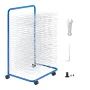 Art Drying Rack, 25 Removable Shelves 23.75 x 17.5 x 38 inch Paint Drying Rack With Lockable Wheels, Carbon Steel Painting Dryin