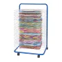 Art Drying Rack, 25 Removable Shelves 23.75 x 17.5 x 38 inch Paint Drying Rack With Lockable Wheels, Carbon Steel Painting Dryin