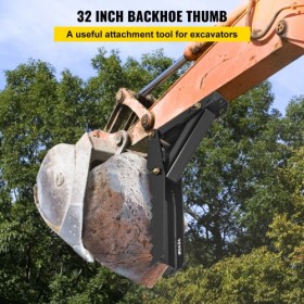 welding of thumb accessories for backhoe excavator 32"