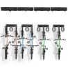 Bike Storage Rack Wall Mount Garage Bike Holder for 6 Bicycles + 6 Helmets