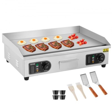 Commercial Electric Griddle 4000 W Countertop Flat Top Grill 122â„‰-572â„‰