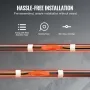 Pipe Heating Cable, 18m 23W/m Heat Tape for Pipes with Built-in Thermostat, Water Pipe Heat Cable Protects PVC Hose, Metal and P