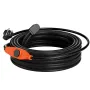 Pipe Heating Cable, 18m 23W/m Heat Tape for Pipes with Built-in Thermostat, Water Pipe Heat Cable Protects PVC Hose, Metal and P