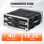 4U Rack Case Server Rack Cabinet 19 i dybde med ABS