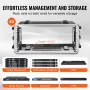 4U Rack Case Server Rack Cabinet 19 i dybde med ABS