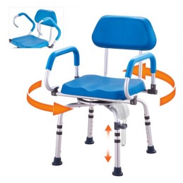 Brusestol 360â ° Swivel Bruser Seat & Pivoting Arms Padded Seat 300 kg
