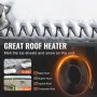 Self-Regulating Pipe Heating Cable, 4m 16W/m Heat Tape for Pipes, Roof Snow Melting De-icing, Gutter and Pipe Freeze Protection